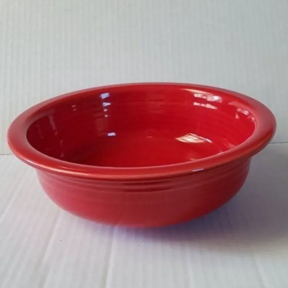 Fiestaware Fiesta Vegetable Bowl Dish Large Scarlet Red SERVING CERAMIC